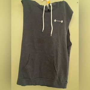 Barbella box tank with hoodie . Jersey material . Worn once .